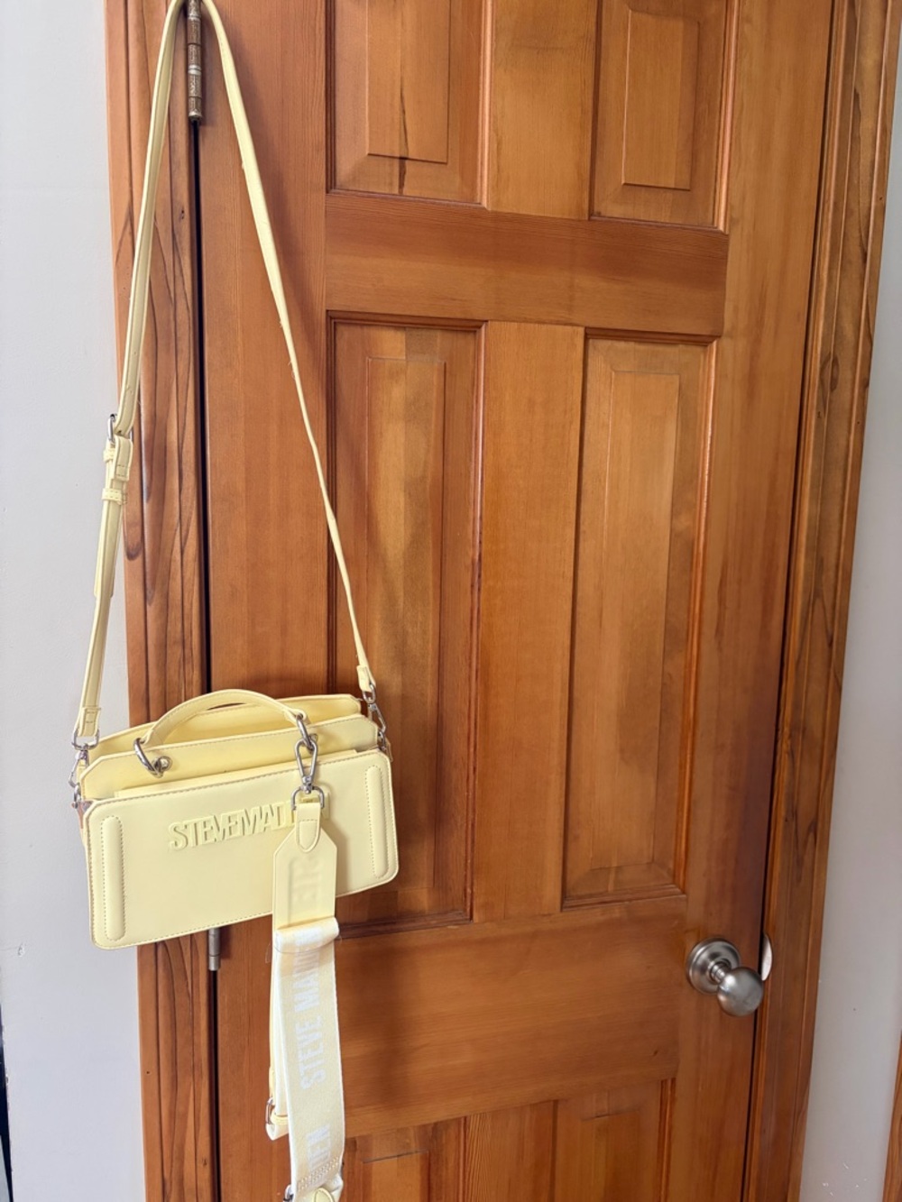 Steve Madden Pale Yellow Crossbody Bag